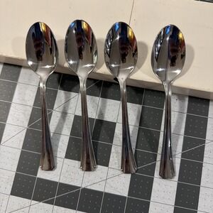 Oneida Bordeaux (4) Teaspoons Stainless Flatware Replacements
